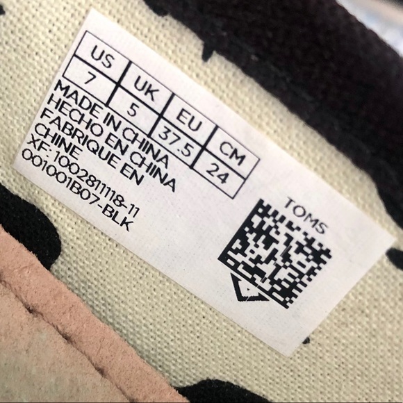 Toms Ladies' Classic Alpargata Shoe - Black - Picture 6 of 6